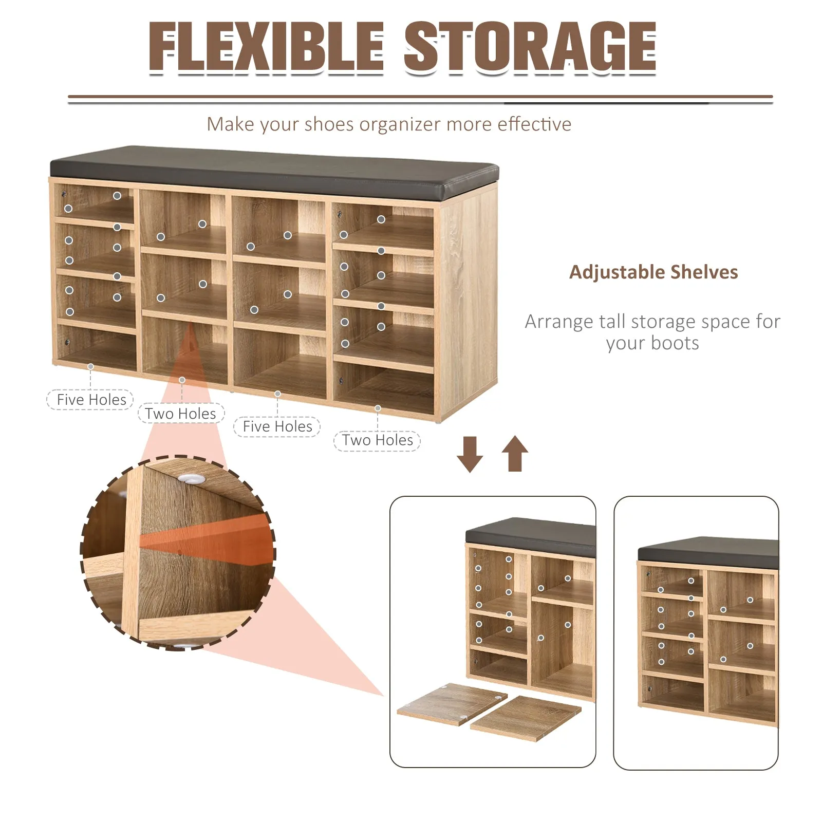 14-Shelf Shoe Storage Unit