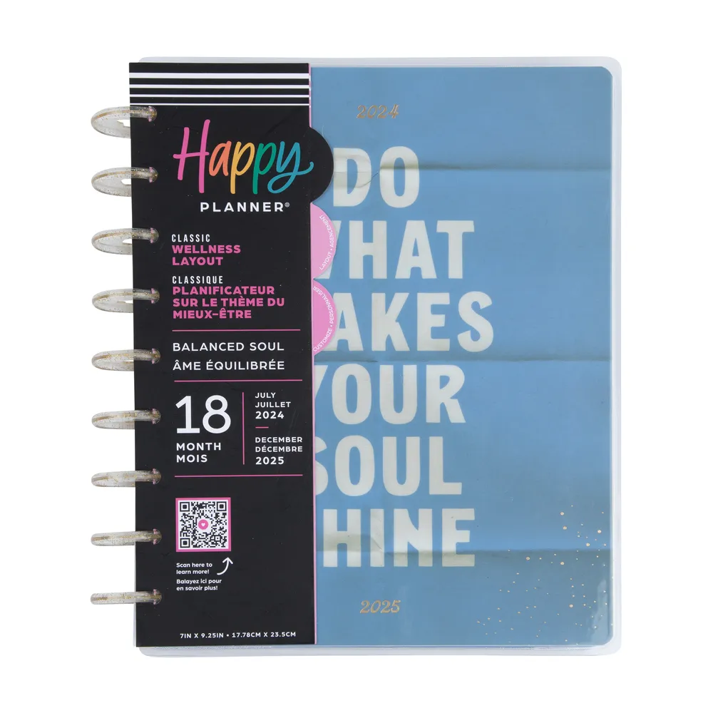 2024 Balanced Soul Happy Planner - Classic Wellness Layout - 18 Months