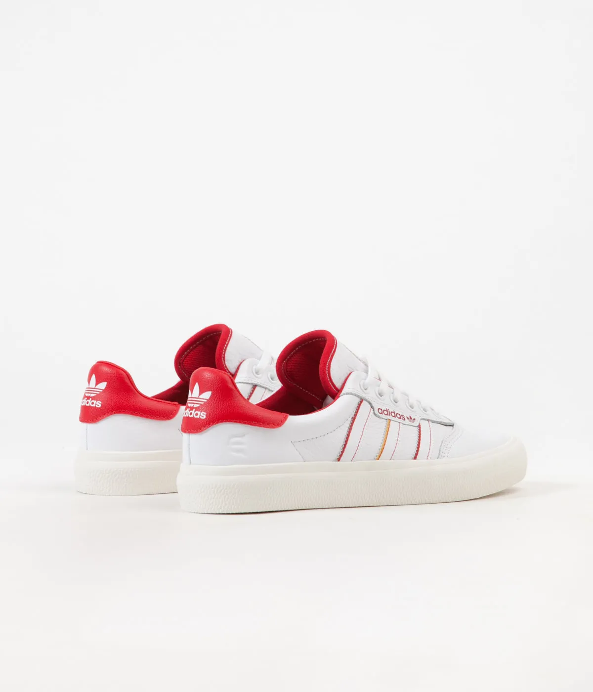 Adidas 3MC x Evisen Shoes - White / Scarlet / Gold Metallic