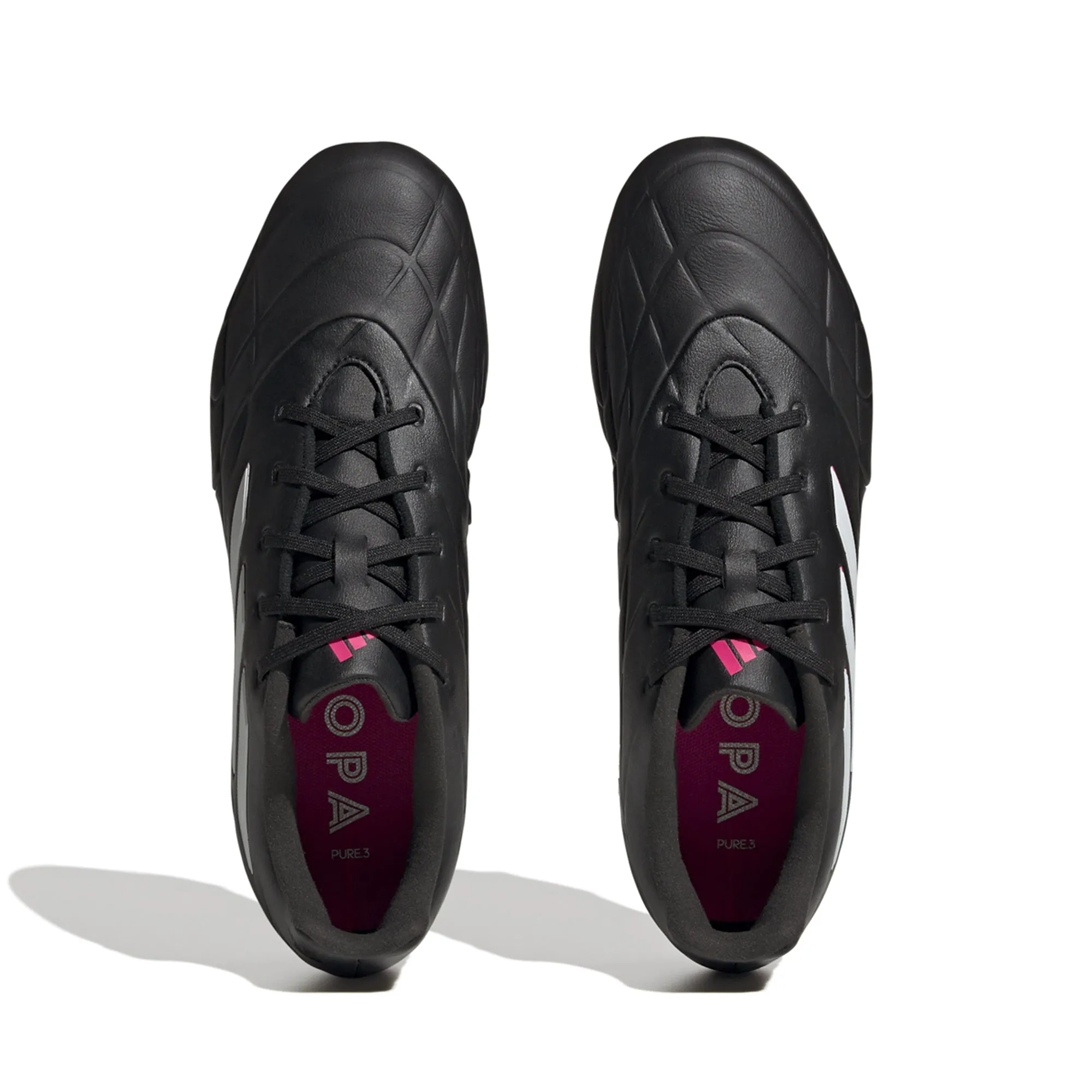 adidas Copa Pure.3 FG Soccer Cleats - Black/Metallic/Pink