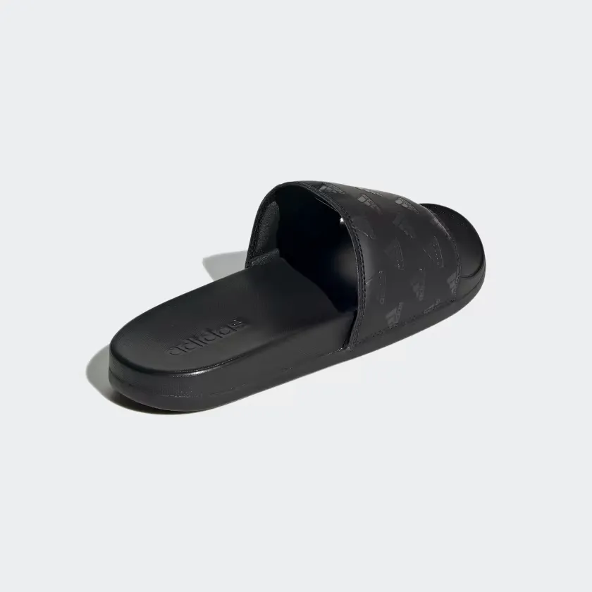 Adidas Men's Adilette Comfort Slides - Core Black / Carbon