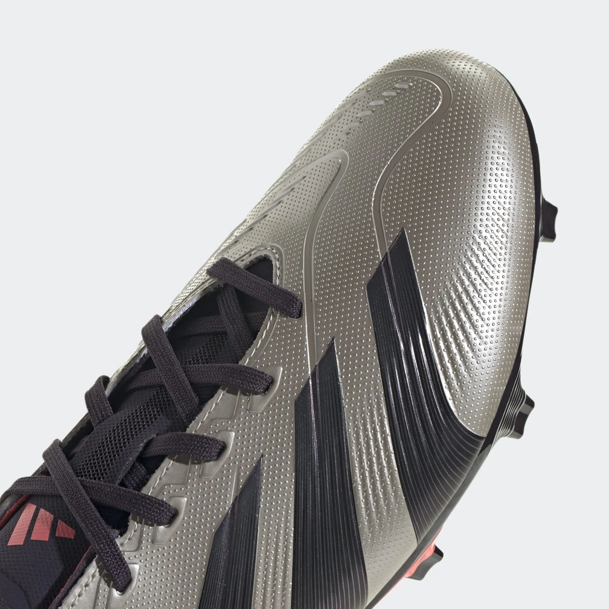 adidas Predator League FG - Platinum/Black/Turbo