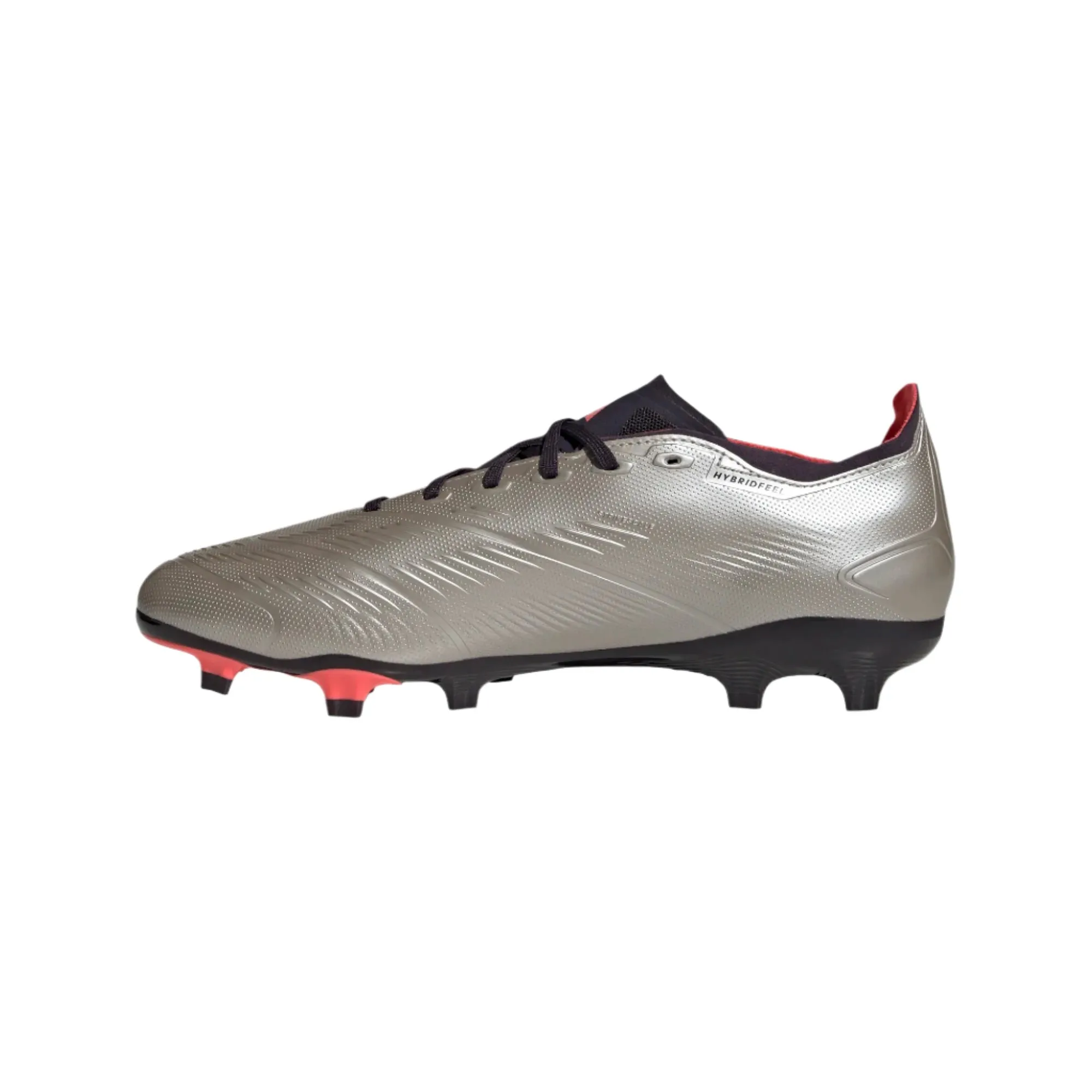 adidas Predator League FG - Platinum/Black/Turbo