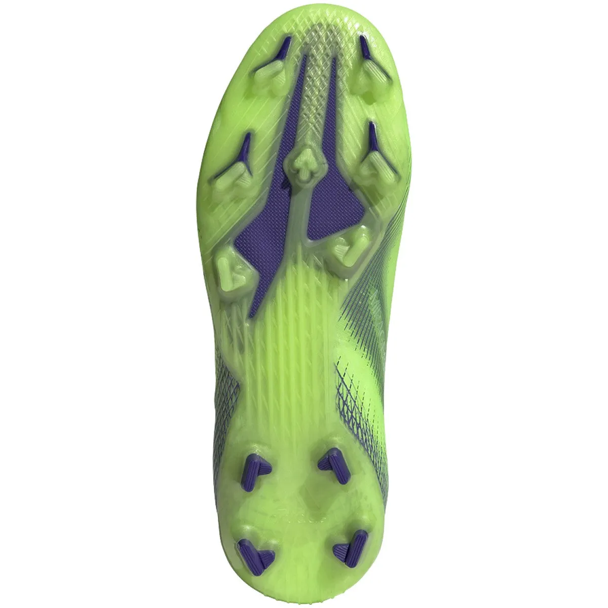 adidas X Ghosted  FG JUNIOR Firm Ground Soccer Cleat - Signal Green/Energy Ink/Semi Solar Slime