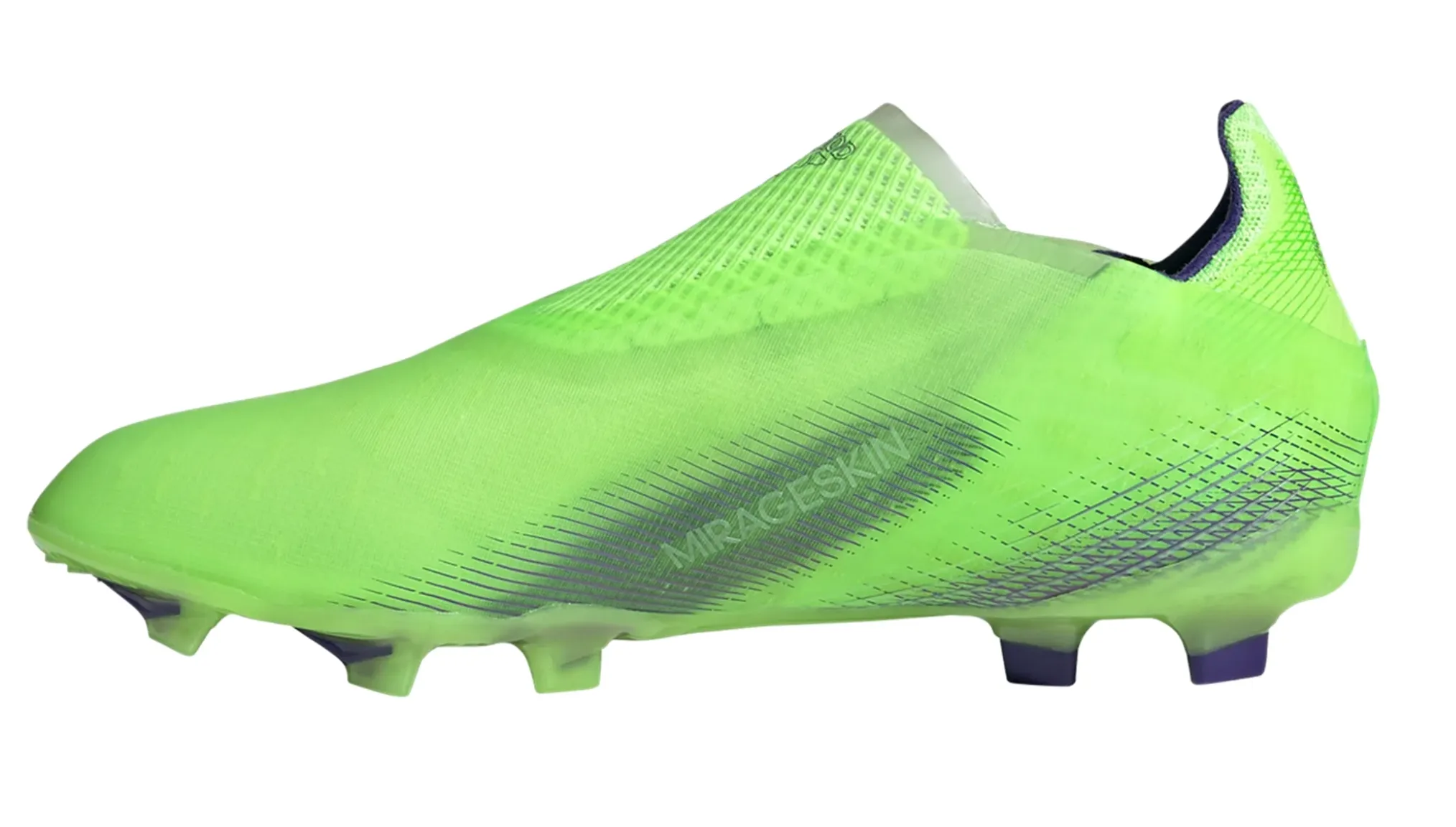 adidas X Ghosted  FG JUNIOR Firm Ground Soccer Cleat - Signal Green/Energy Ink/Semi Solar Slime