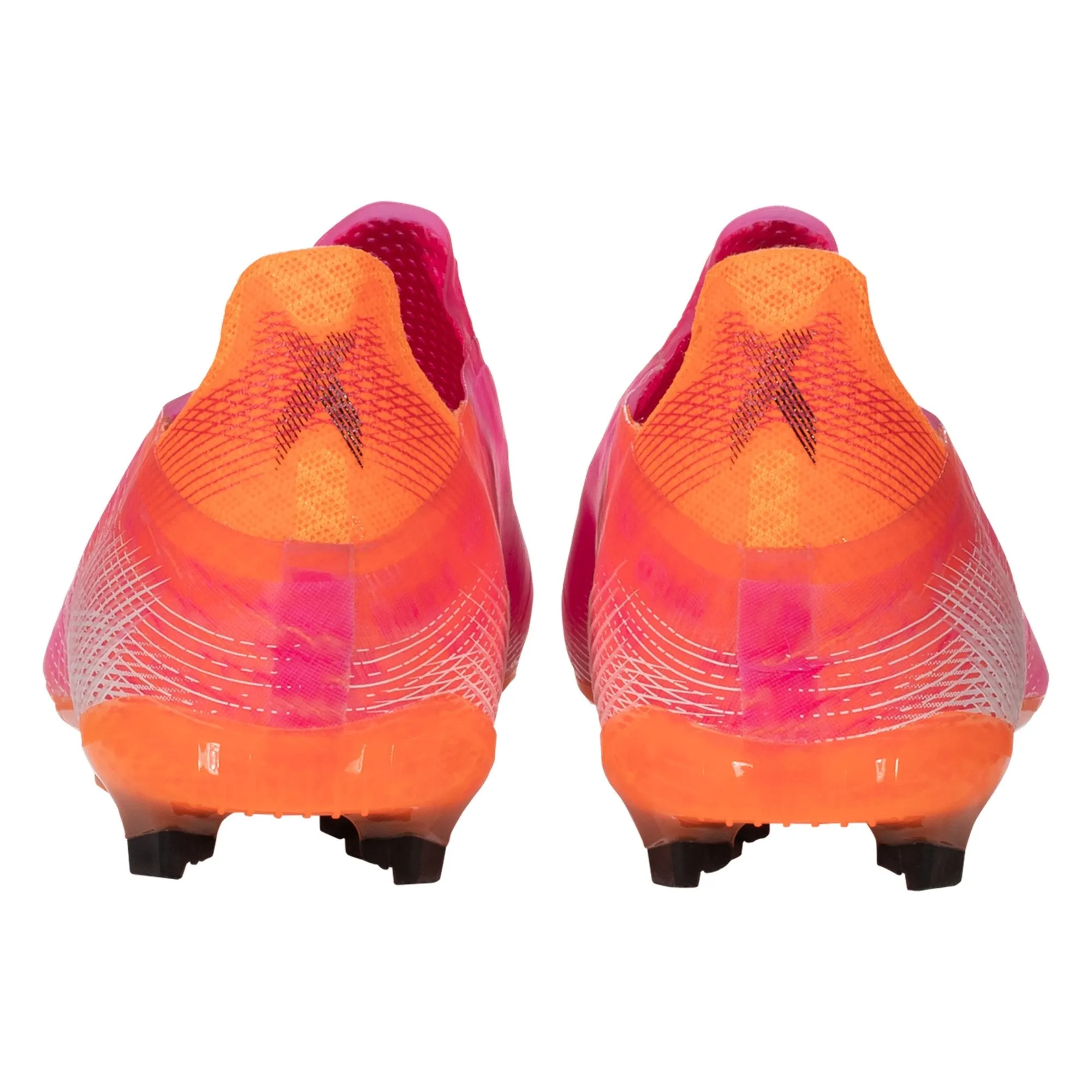 adidas X Ghosted   JUNIOR Firm Ground Soccer Shoe - Shock Pink/Core Black/Screaming Orange