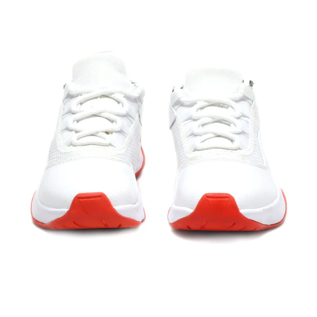 Air Jordan Low Gs Sneakers Leather White Colour For Kids