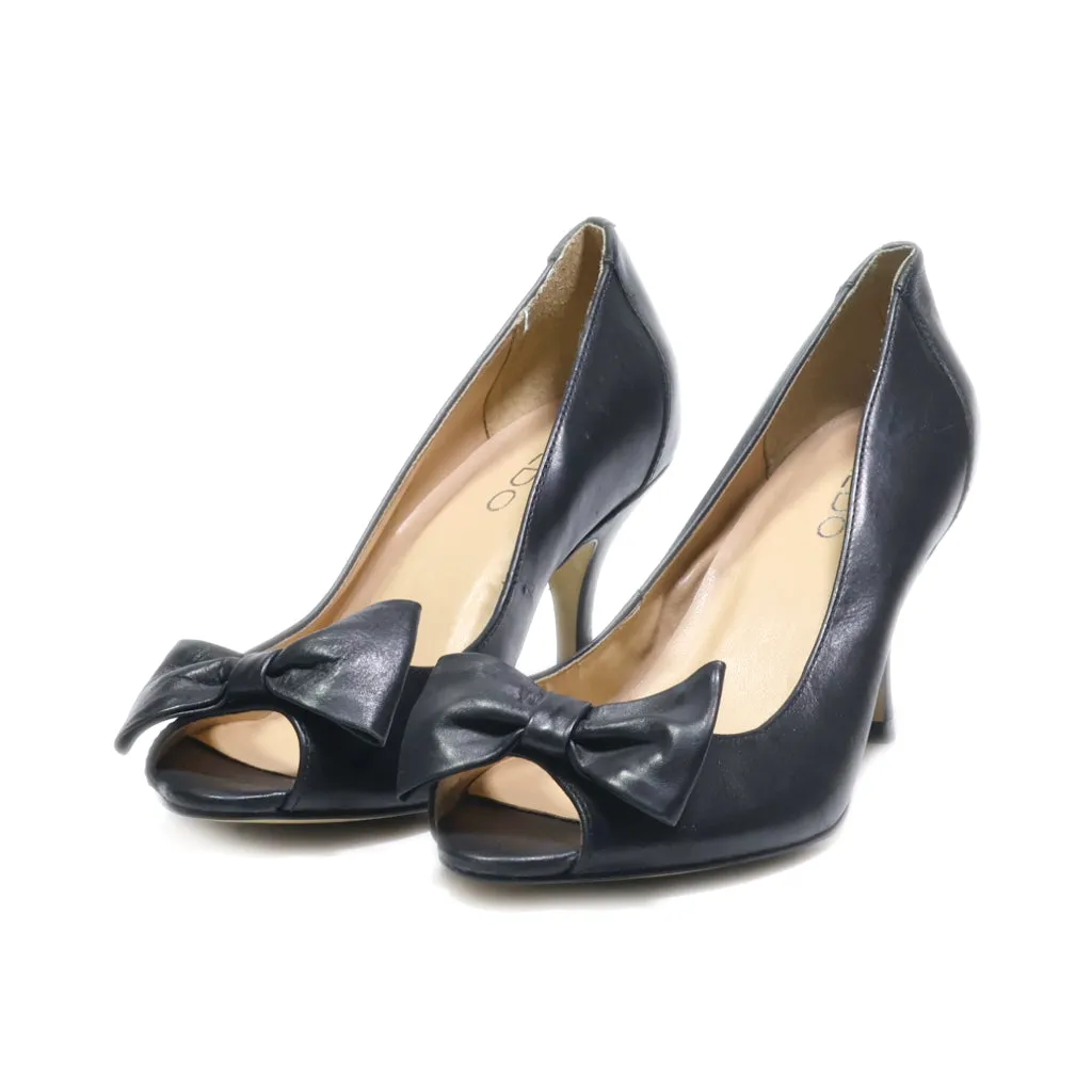 Aldo Peep Toe Leather Black Colour For Women