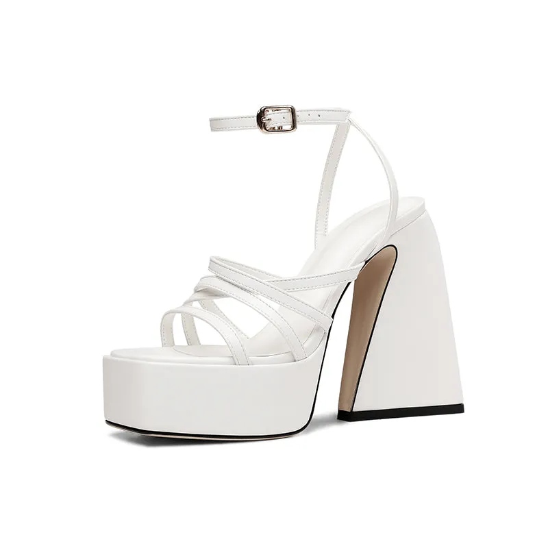 Amozae-Dior Platform Chunky Heel Strappy Sandals