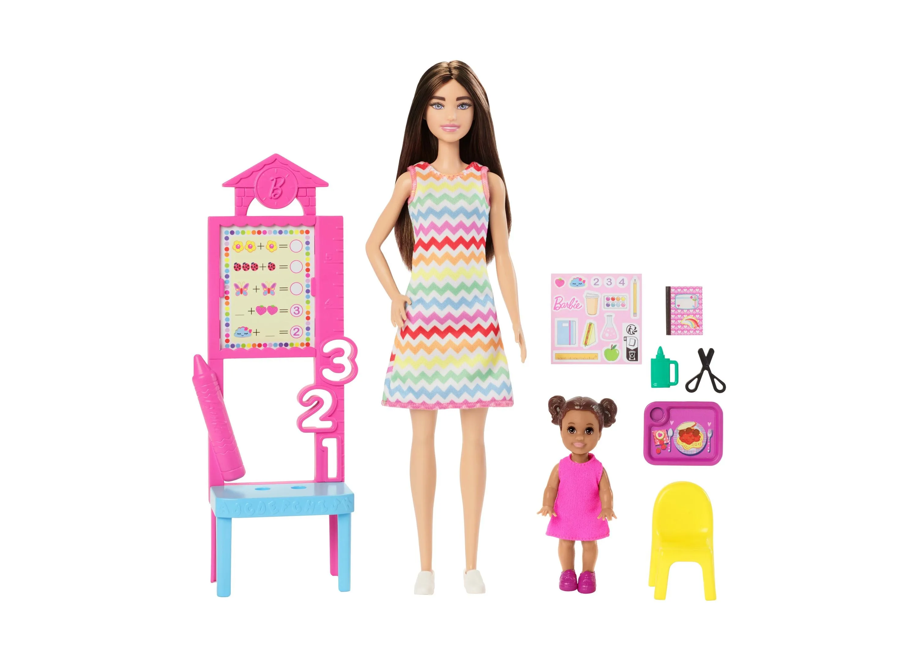 Barbie Teacher Doll Set - Brunette with Classroom Accessories