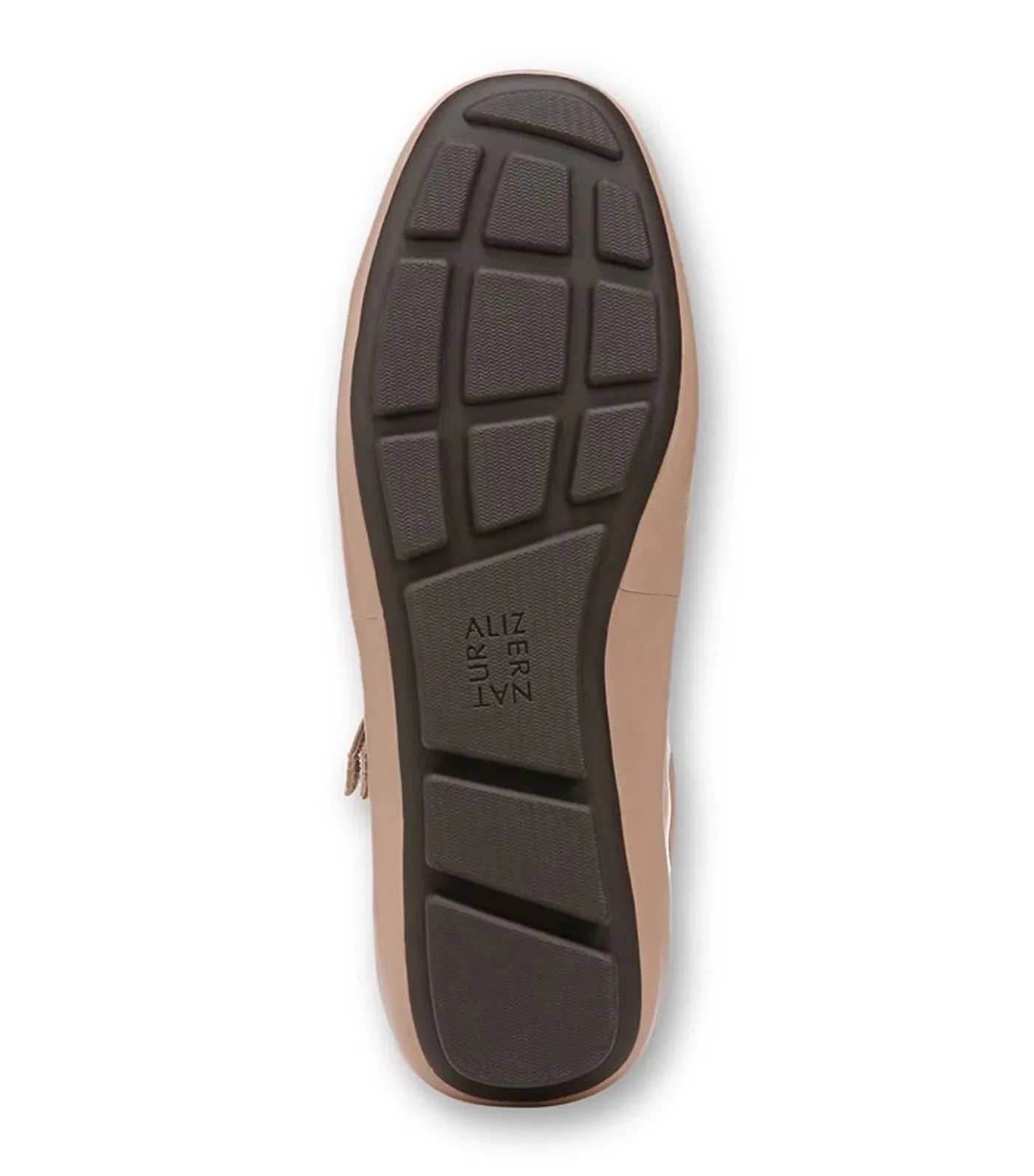 Behold Mary Jane Flat Warm Taupe Leather