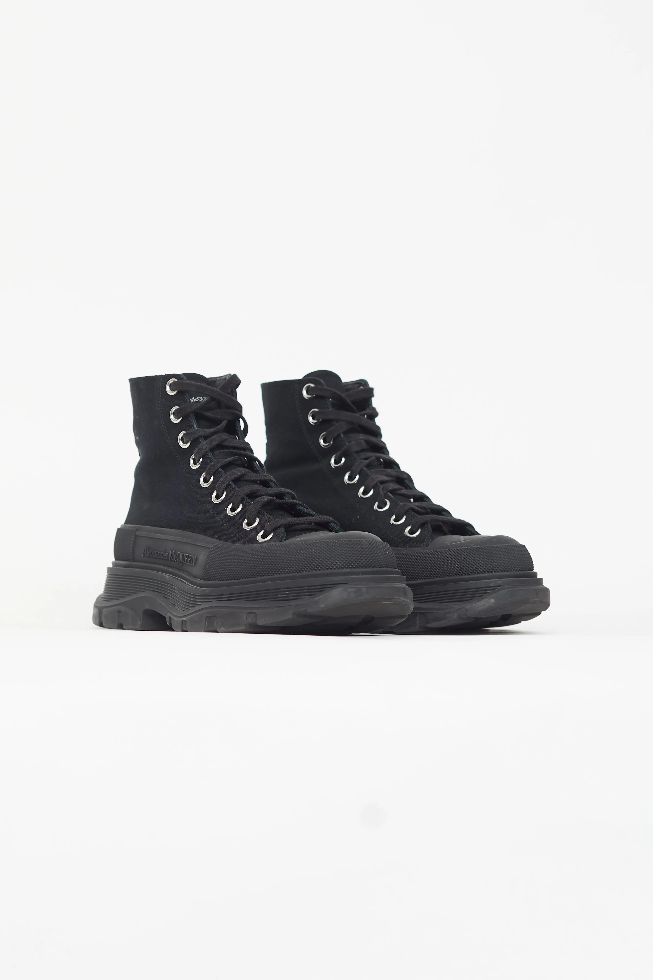 Black Chunky High Top Sneaker