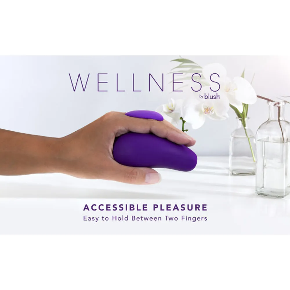 Blush Wellness Palm Sense Rechargeable Silicone Vibrator Purple