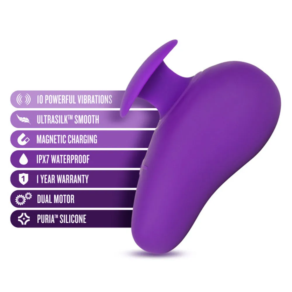 Blush Wellness Palm Sense Rechargeable Silicone Vibrator Purple