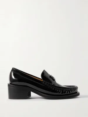 Butterfly recycled patent-leather loafers