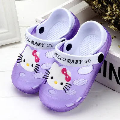 Children's sandals and slippers women jelly sandals Baotou boys and girls slip breathable hole shoes baby girls slippers summer