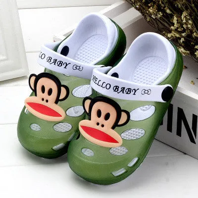 Children's sandals and slippers women jelly sandals Baotou boys and girls slip breathable hole shoes baby girls slippers summer