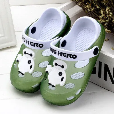 Children's sandals and slippers women jelly sandals Baotou boys and girls slip breathable hole shoes baby girls slippers summer