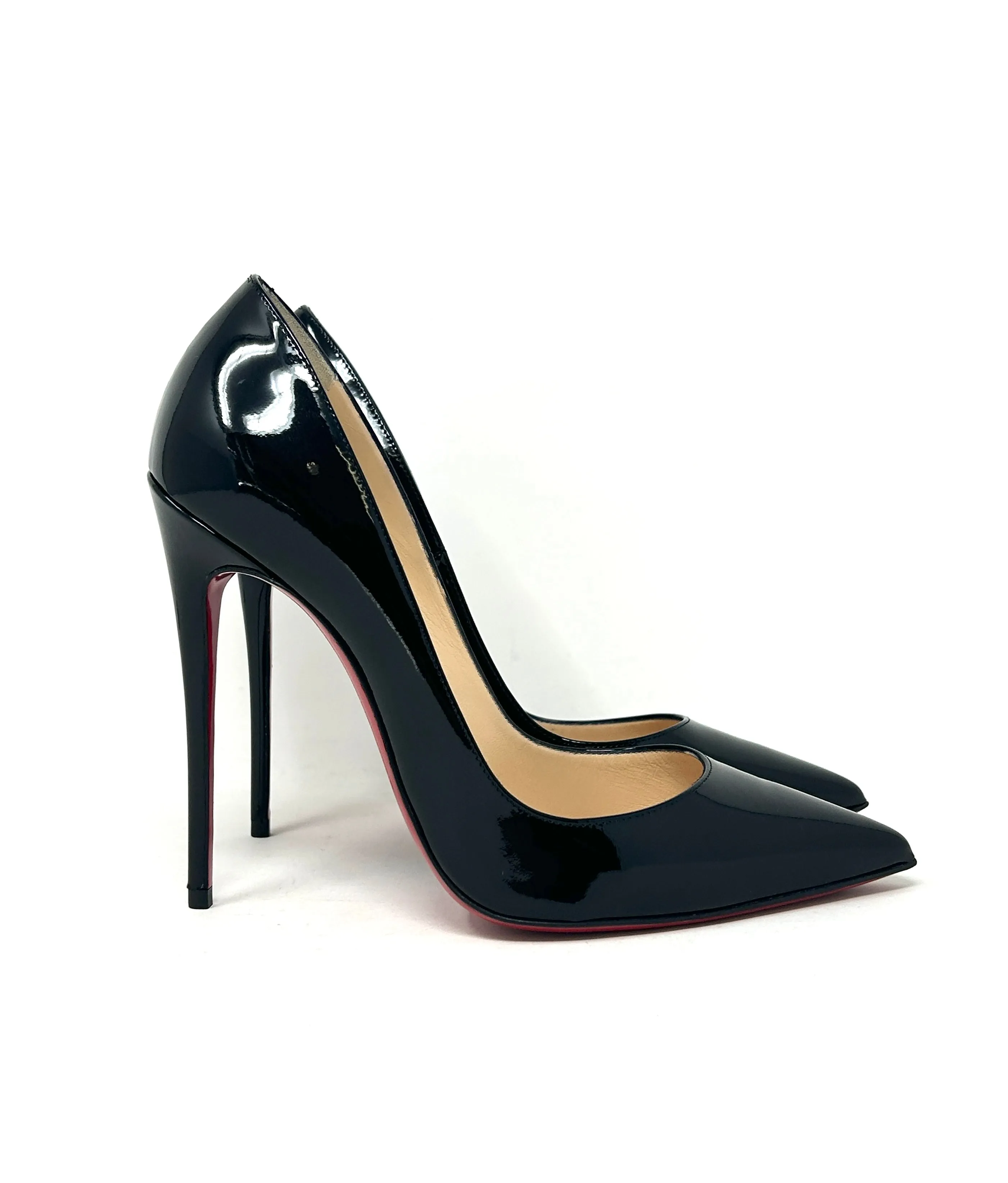 Christian Louboutin So Kate 120 Black Patent Leather Pump Heels 38 UK 5