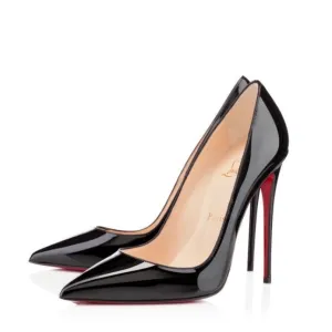 Christian Louboutin So Kate 120 Black Patent Leather Pump Heels 38 UK 5