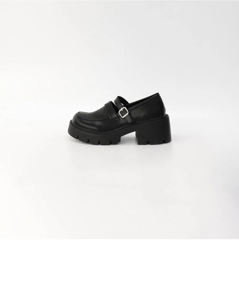 Chunky Platform Buckle Loafers CJ305