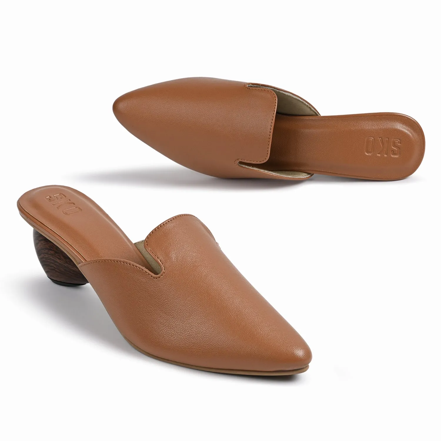 Cobble Mule in Tan For Women