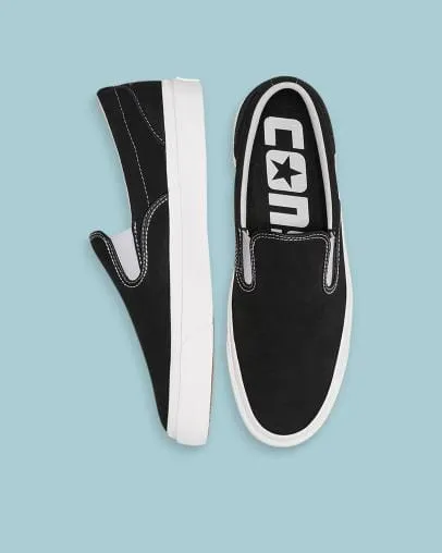 Converse Skate One Star CC Slip On Black White White