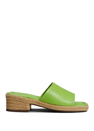 Corah Leather Sandal - Lime Green