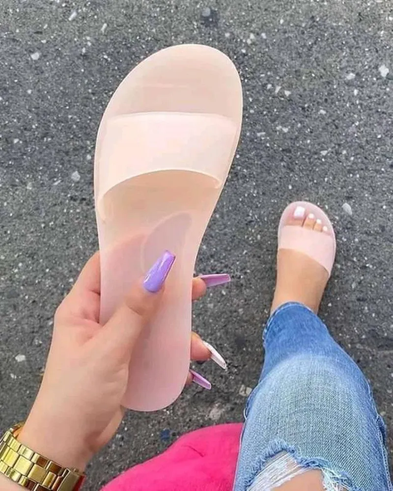 Crystal Jelly Sandals