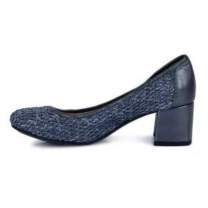 D' Chicas High-Heel Shoes Straw Blue Colour For Women