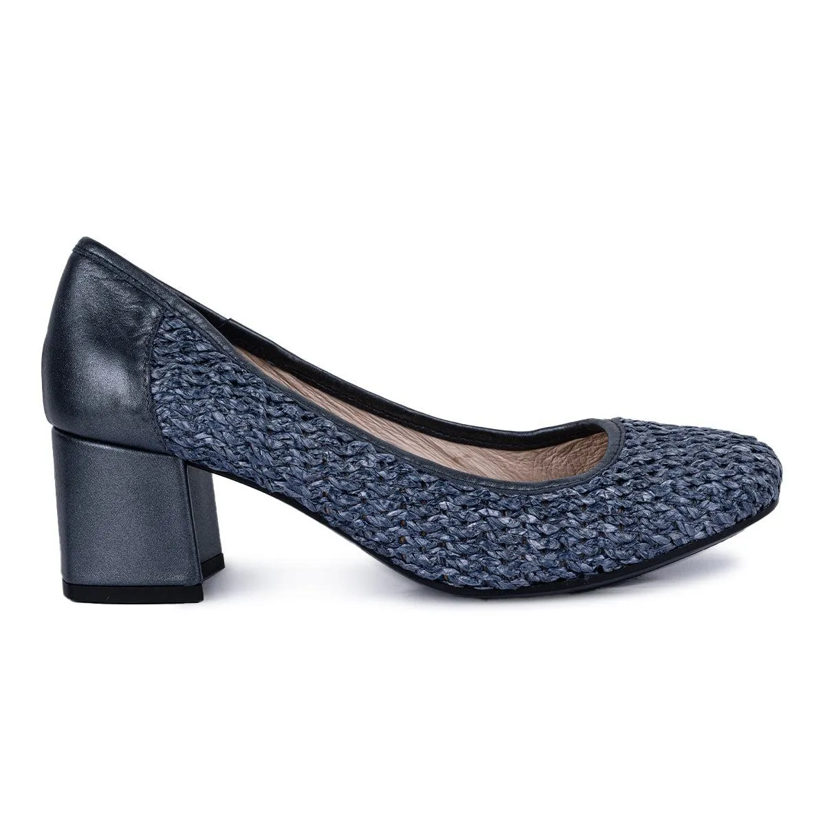 D' Chicas High-Heel Shoes Straw Blue Colour For Women