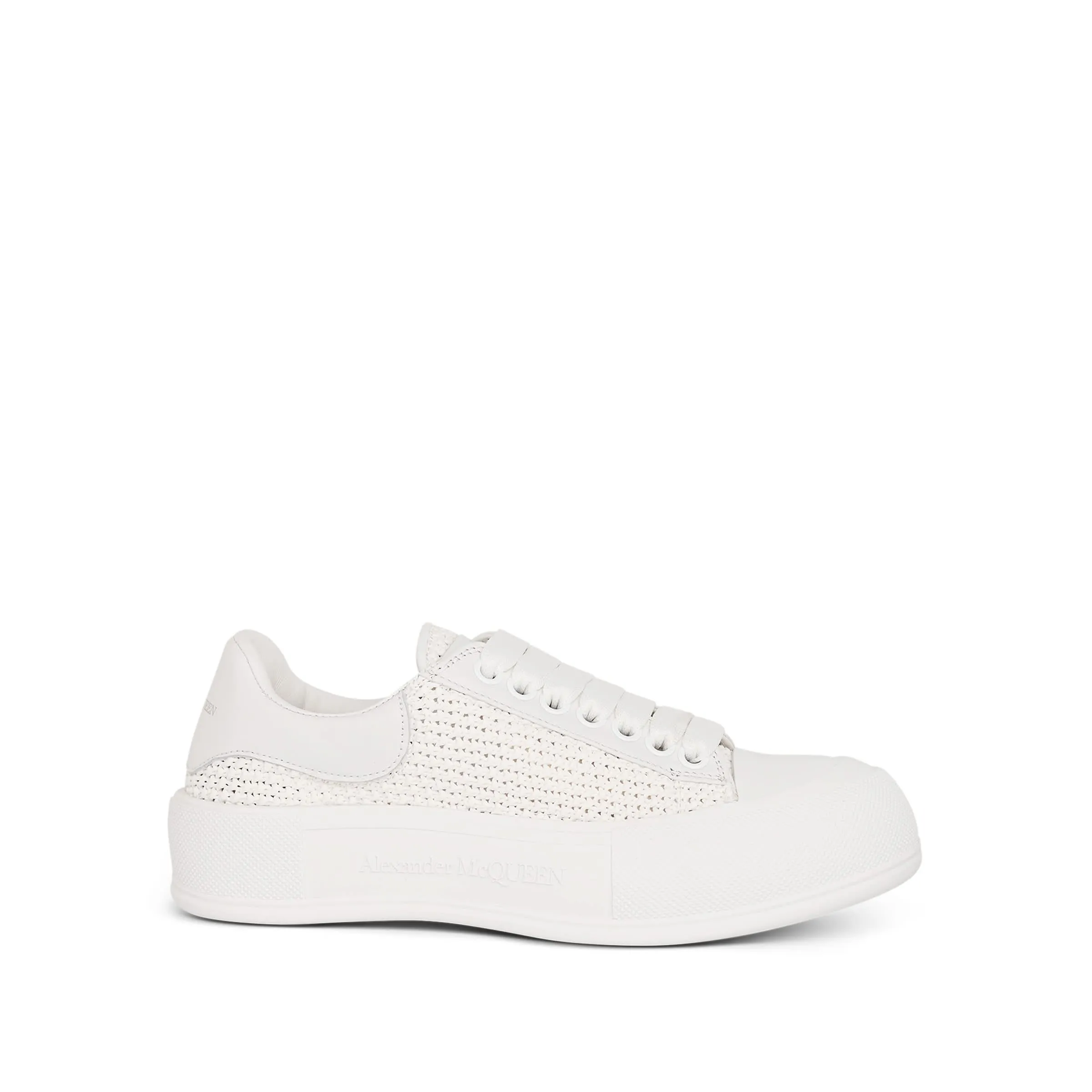 Deck Plimsoll Sneaker in White