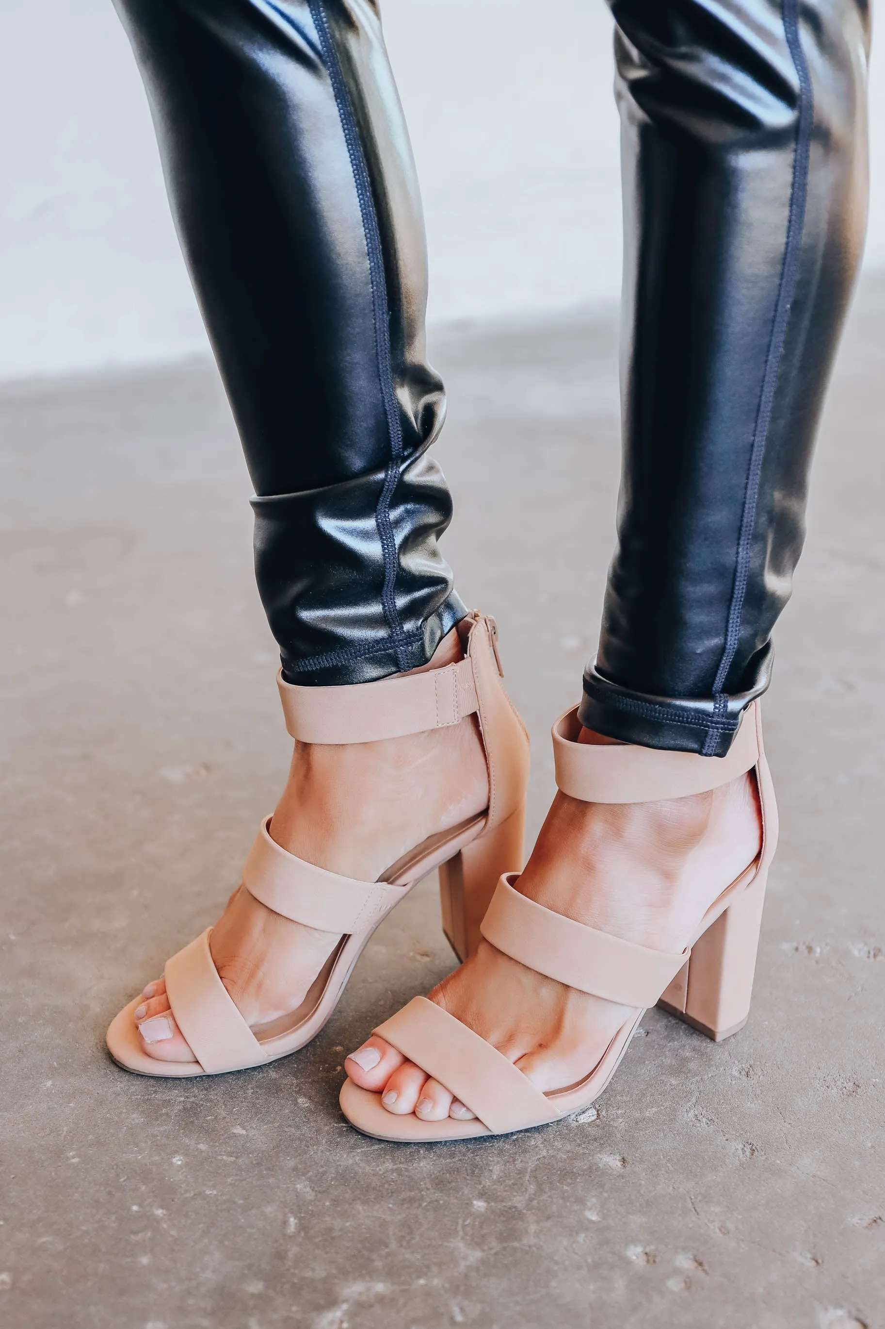 Divine High Heel Sandal - Nude