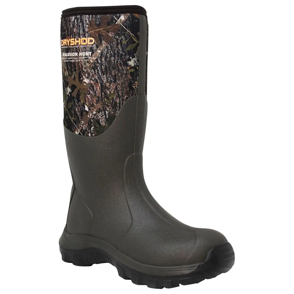 Dryshod  EVH-MH-CM-010 Evalusion Hunt Rubber Boots for Men - Camo/Bark - 10M