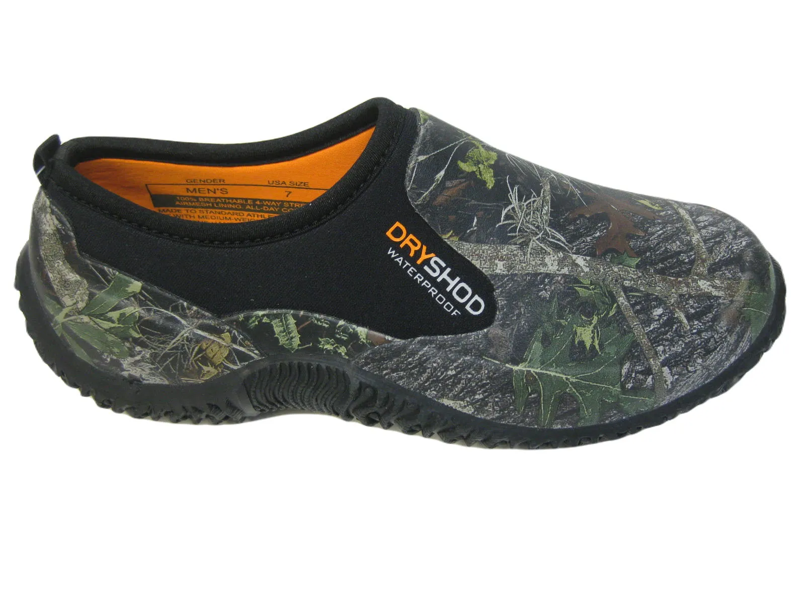 Dryshod Men's Legend Camp Shoe - Black/Camo MCM-MS-BK