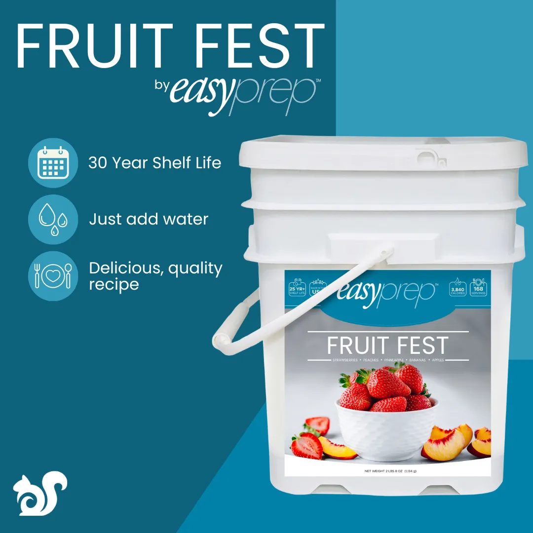 EasyPrep Fruit Fest Variety Bucket - 168 Servings