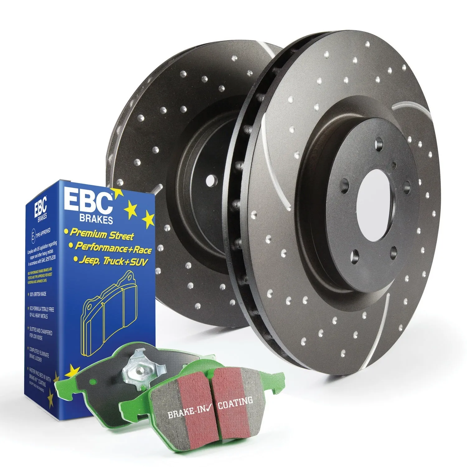 EBC Brakes S10KF1653 S10 Kits Greenstuff 2000 and GD Rotors