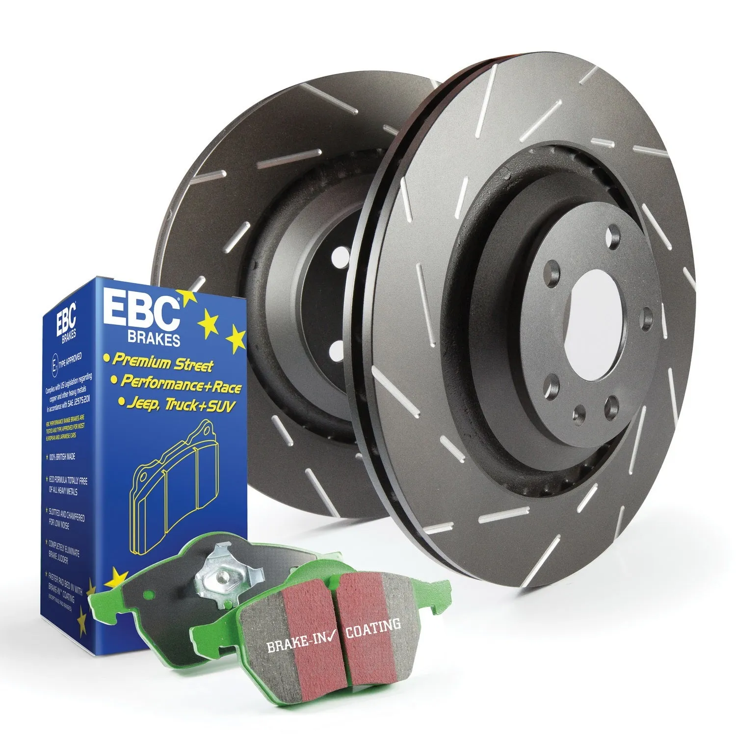 EBC Brakes S2KR2370 S2 Kits Greenstuff 2000 and USR Rotors