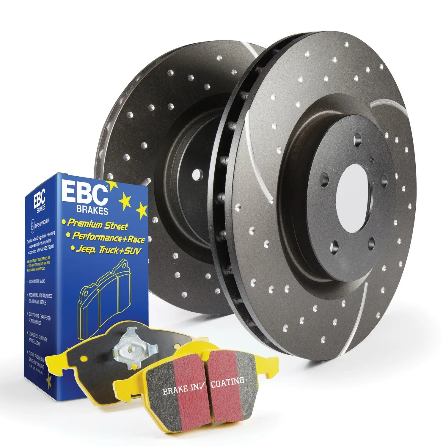 EBC Brakes S5KF1429 S5 Kits Yellowstuff And GD Rotors