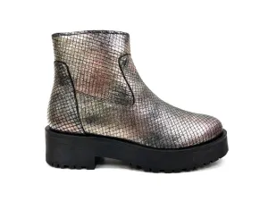 Emilia Metallic Ankle Bootie