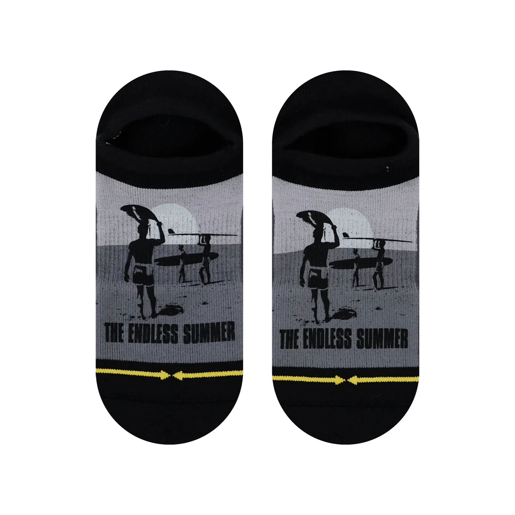 Endless Summer Movie Vintage No Show Socks