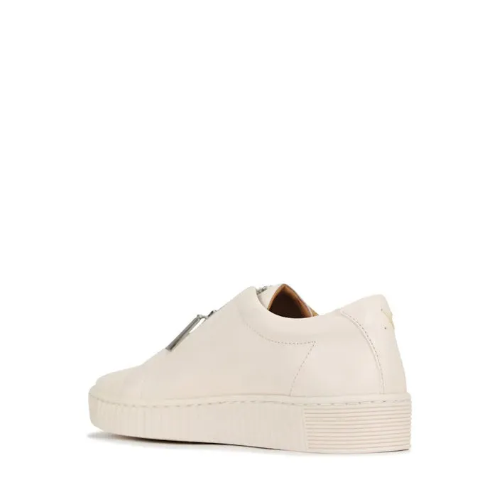 EOS Joya Bone Leather Trainer Zip Sneaker