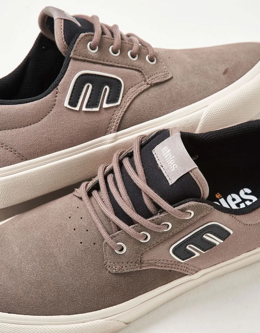 Etnies Barge Plus Skate Shoes - Warm Grey/Black