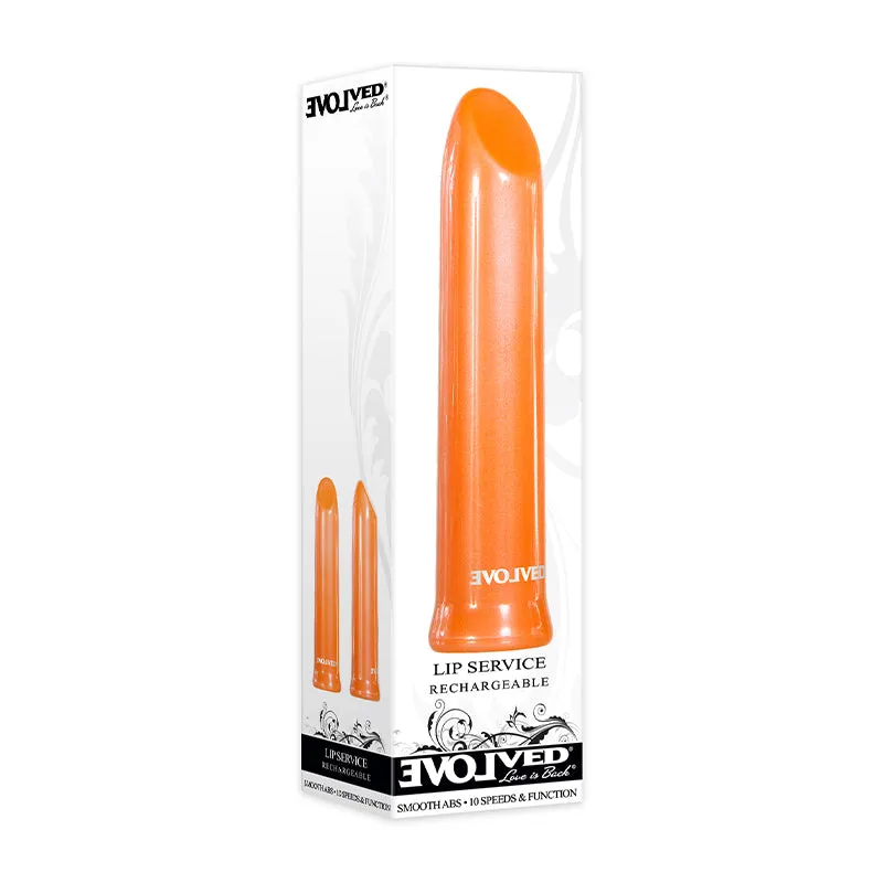 Evolved Lip Service Rechargeable Bullet Vibrator Orange