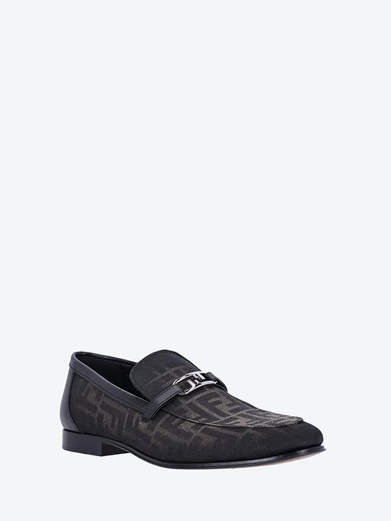 Fendi olock tessuto ff loafers