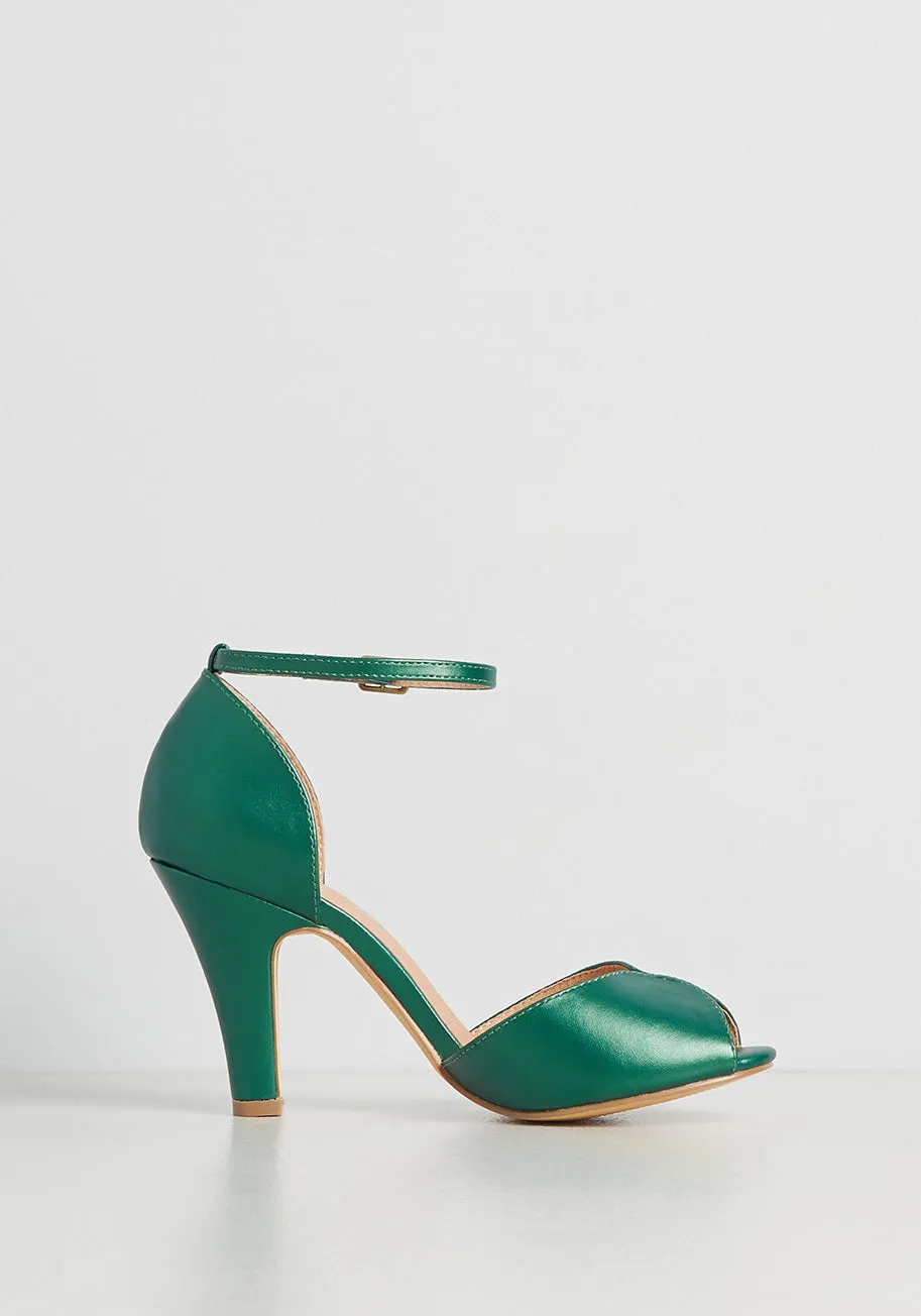 Fine Dining Peep Toe Heel