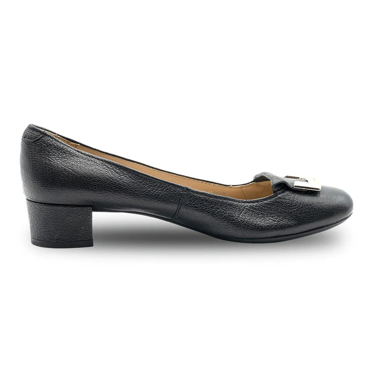 Geox Pump High-Heel Shoes Leather Black Colour For Women