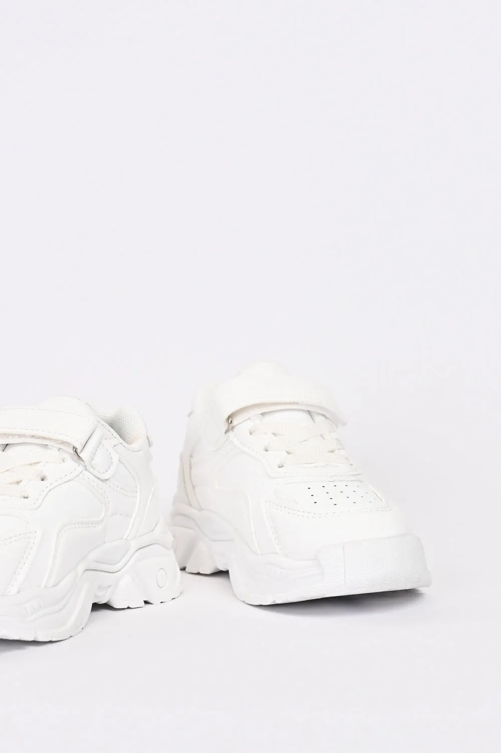 GIRLS WHITE CHUNKY SNEAKERS