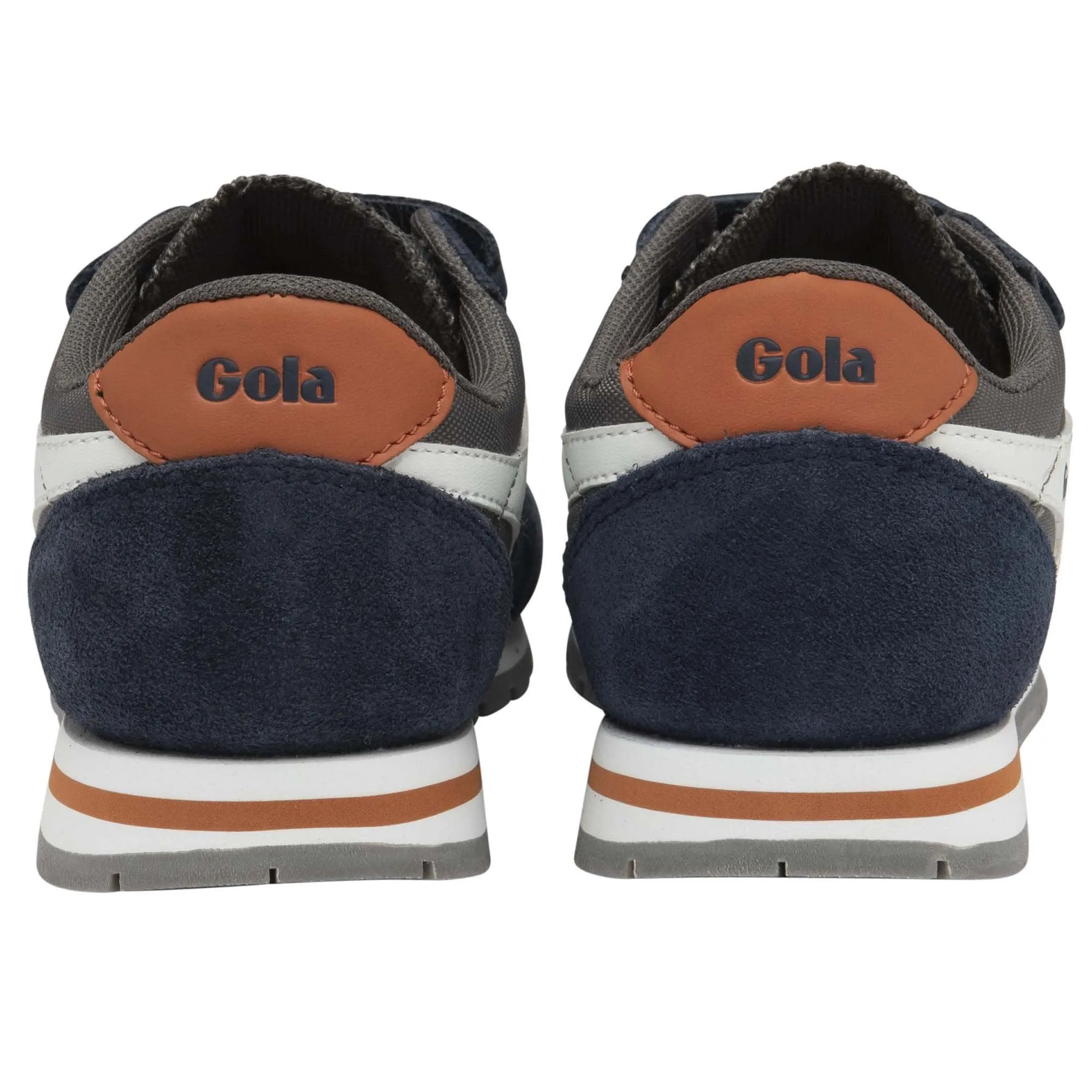 Gola Boys Trainer Daytona Strap Navy/Ash/White