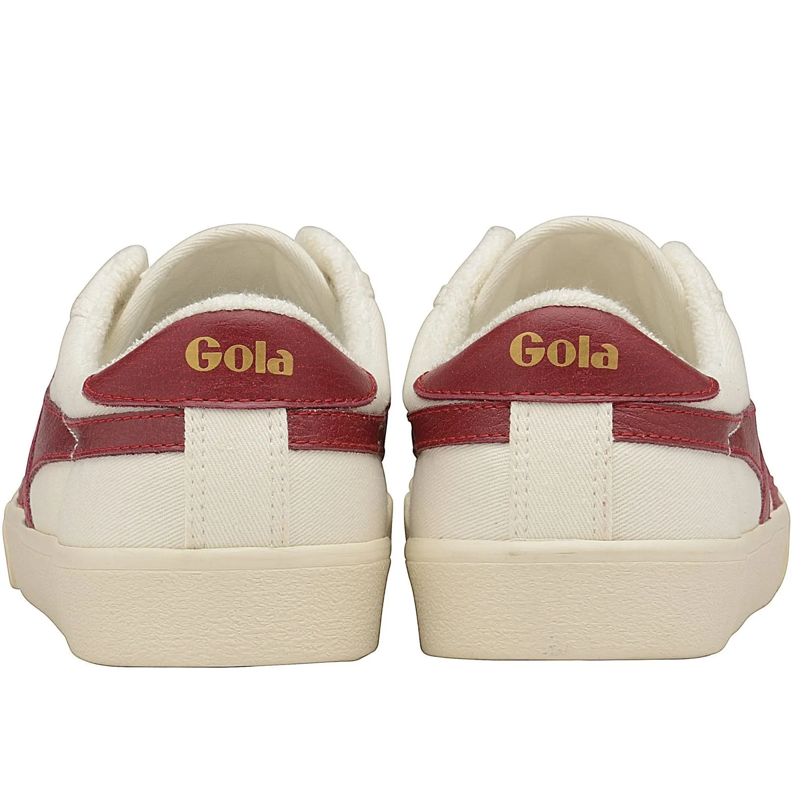 Gola Womens Tennis Mark Cox Classic Trainers - White/Deep Red